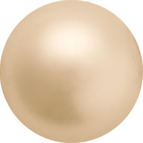 6mm Czech Preciosa Nacre Crystal Pearls - Gold