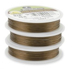 .018" 7 Strand Beadalon Bronze Beading Wire - 30ft (9.1m)