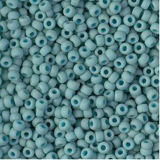 8/0 Miyuki Seed Beads - Matte Metallic Turquoise - 20gm