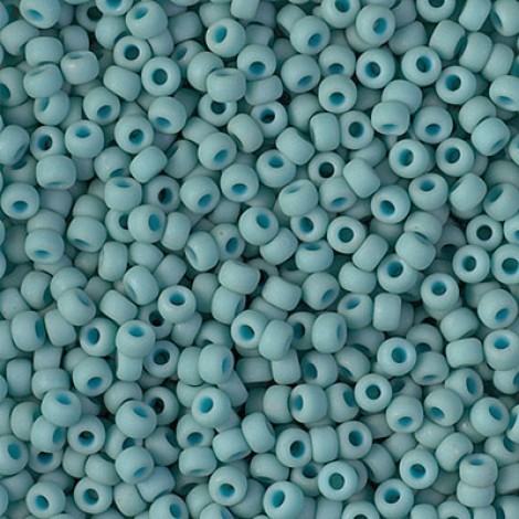 8/0 Miyuki Seed Beads - Matte Metallic Turquoise - 20gm