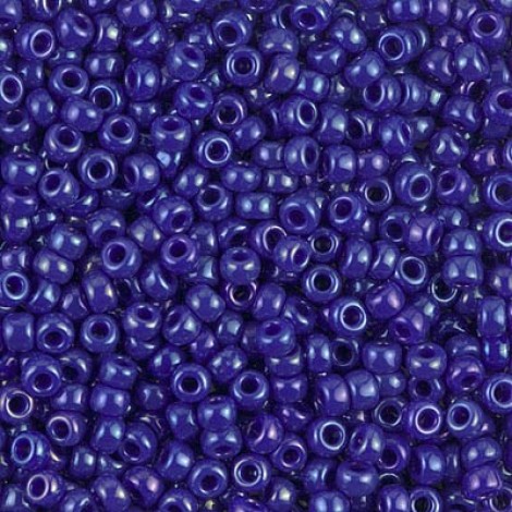 8/0 Miyuki Seed Beads - Opaque Cobalt Luster - 22gm