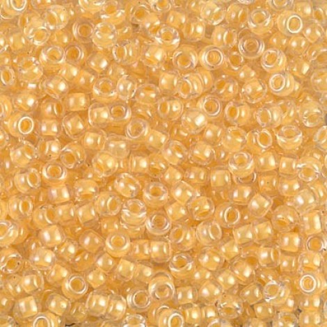 8/0 Miyuki Seed Beads - Yellow Lined Crystal - 20gm