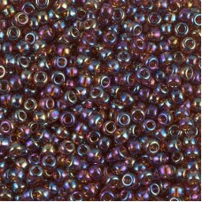 8/0 Miyuki Seed Beads - Transparent Topaz AB - 12.5gm