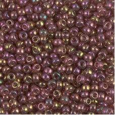 8/0 Miyuki Seed Beads - Dk Topaz Rainbow Luster