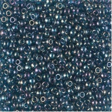 8/0 Miyuki Seed Beads - Montana Blue Gold Luster
