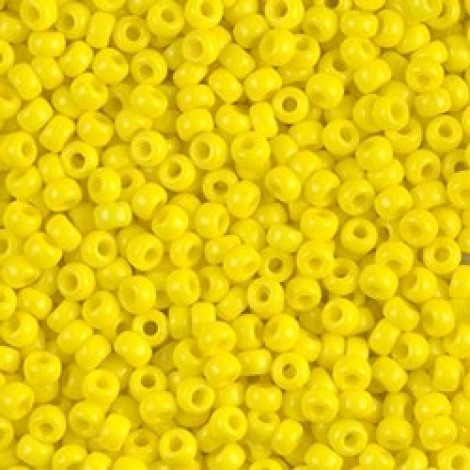 8/0 Miyuki Seed Beads - Opaque Yellow