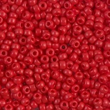 8/0 Miyuki Seed Beads - Opaque Red - 22gm