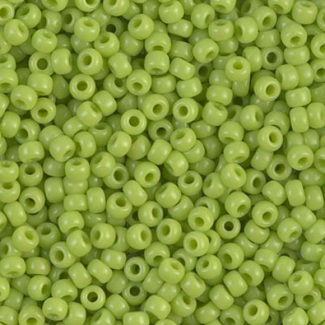 8/0 Miyuki Seed Beads - Opaque Chartreuse - 22gm 8/0 Miyuki Seed Beads - Opaque Chartreuse - 22gm