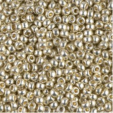 8/0 Miyuki Seed Beads - Galvanised Duracoat Silver - 22gm