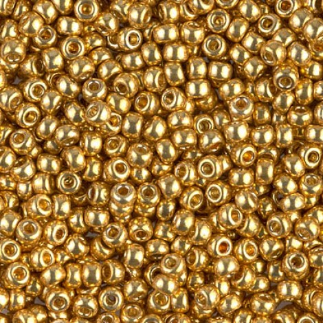 8/0 Miyuki Seed Beads - Galvanised Duracoat Gold - 22gm 