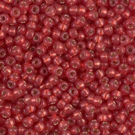 8/0 Miyuki Duracoat Seed Beads - Silver Lined Watermelon - 12.5gm