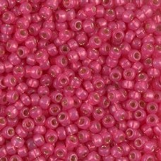 8/0 Miyuki Duracoat Seed Beads - Silver Lined Hibiscus - 22gm