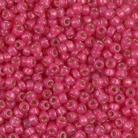 8/0 Miyuki Duracoat Seed Beads - Silver Lined Hibiscus - 22gm