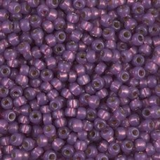8/0 Miyuki Seed Beads - Silver Lined Dark Lilac Duracoat - 20gm