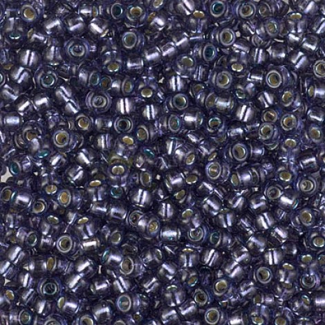 8/0 Miyuki Seed Beads - Silver-lined Dyed Prussian Blue