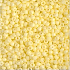 8/0 Miyuki Duracoat Seed Beads - Opaque Dyed Pale Yellow - 22gm