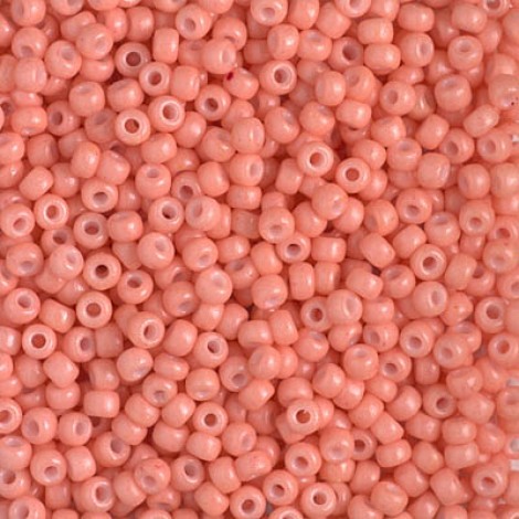 8/0 Miyuki Duracoat Seed Beads - Opaque Dyed Light Pink - 22gm