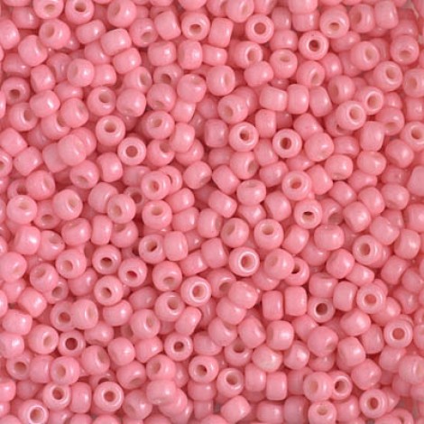 8/0 Miyuki Duracoat Seed Beads - Opaque Dyed Pink - 22gm 8/0 Miyuki Duracoat Seed Beads - Opaque Dyed Pink - 22gm