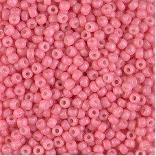 8/0 Miyuki Duracoat Seed Beads - Opaque Dyed Bubblegum - 22gm