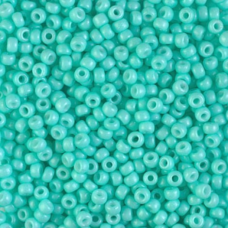 8/0 Miyuki Duracoat Seed Beads - Opaque Dyed Seafoam - 22gm 8/0 Miyuki Duracoat Seed Beads - Opaque Dyed Seafoam - 22gm