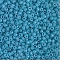 8/0 Miyuki Duracoat Seed Beads - Opaque Dyed Aqua Blue - 22gm
