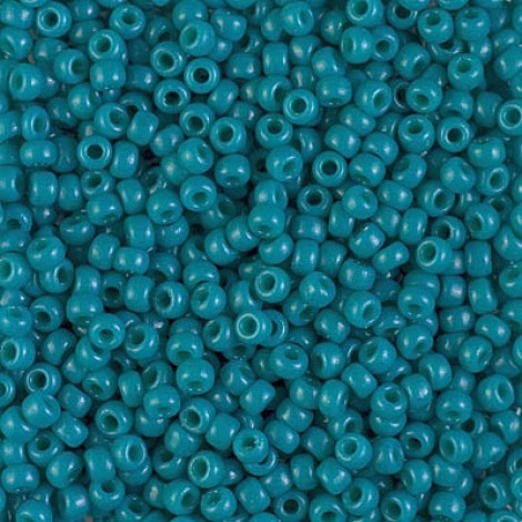 8/0 Miyuki Duracoat Seed Beads - Opaque Dyed Blue Green - 22gm 8/0 Miyuki Duracoat Seed Beads - Opaque Dyed Blue Green - 22gm