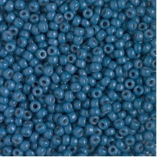 8/0 Miyuki Duracoat Seed Beads - Opaque Dyed Dark Blue - 22gm