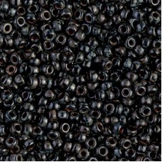 8/0 Miyuki Seed Beads - Black Picasso - 20gm