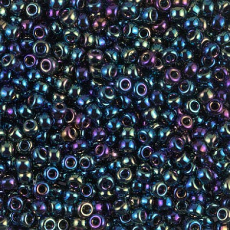 8/0 Miyuki Seed Beads - Met Variegated Blue Iris - 22gm