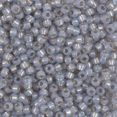 8/0 Miyuki Seed Beads - Dyed Smoky Opal Silverlined Alabaster - 22gm