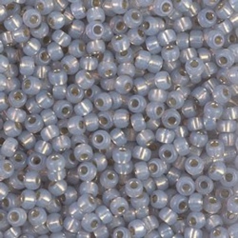 8/0 Miyuki Seed Beads - Dyed Smoky Opal Silverlined Alabaster - 20gm