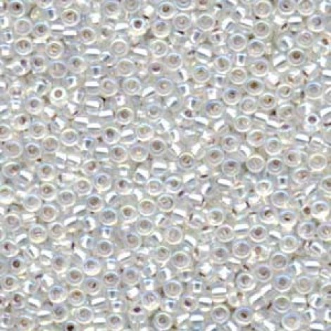8/0 Miyuki Seed Beads - Silver Lined Crystal AB - 22gm
