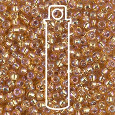 8/0 Miyuki Seed Beads - Silver Lined Dark Gold AB - 22gm