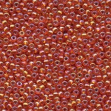 8/0 Miyuki Seed Beads - Silver Lined Orange AB - 12.5gm