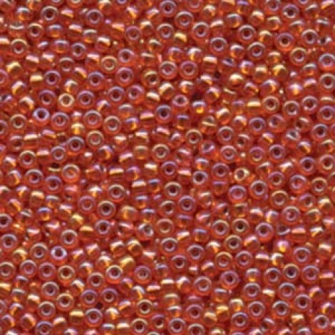 8/0 Miyuki Seed Beads - Silver Lined Orange AB - 12.5gm 8/0 Miyuki Seed Beads - Silver Lined Orange AB - 12.5gm