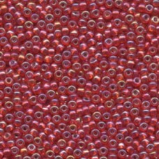 8/0 Miyuki Seed Beads - Silver Lined Flame Red AB - 22gm