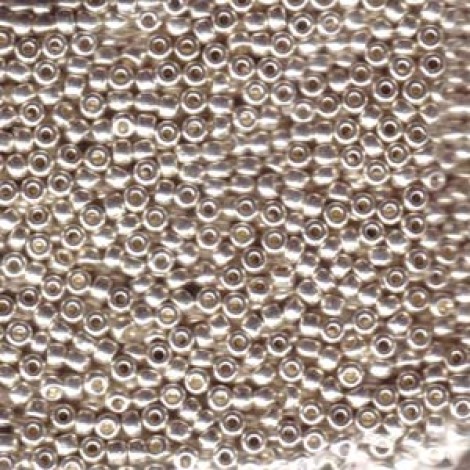 8/0 Miyuki Seed Beads - Galvanised Silver - 22gm