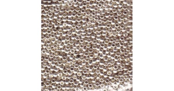 Miyuki Size 8/0 Round Seed Beads – Duracoat Galvanized Silver, 22gm (8-4201)