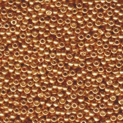 8/0 Miyuki Seed Beads - Galvanised Yellow Gold 