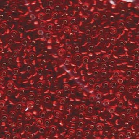 8/0 Miyuki Seed Beads - Silver Lined Ruby - 22gm