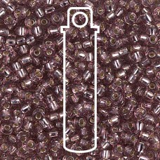 8/0 Miyuki Seed Beads - Silver Lined Smokey Amethyst - 22gm