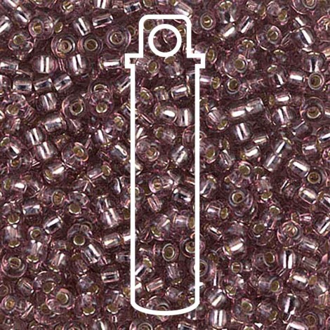 8/0 Miyuki Seed Beads - Silver Lined Smokey Amethyst - 22gm 8/0 Miyuki Seed Beads - Silver Lined Smokey Amethyst - 22gm