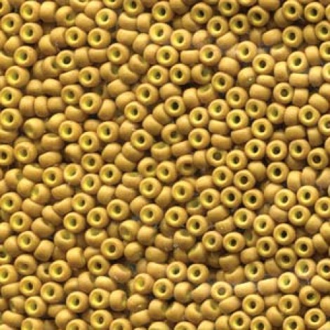 11/0 Miyuki Seed Beads - Matte Opaque Mustard - 24gm 11/0 Miyuki Seed Beads - Matte Opaque Mustard - 24gm