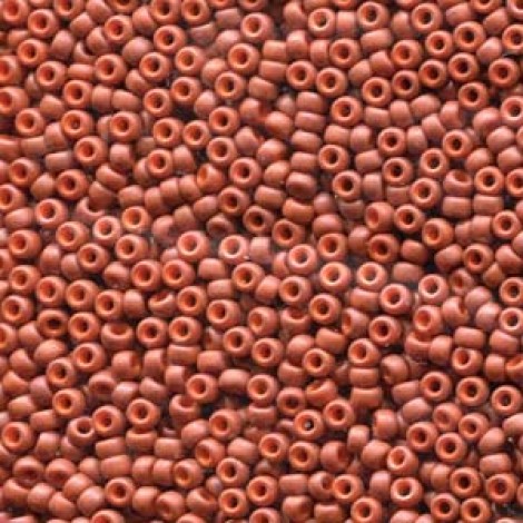 8/0 Miyuki Seed Beads - Matte Opaque Terracotta - 22gm