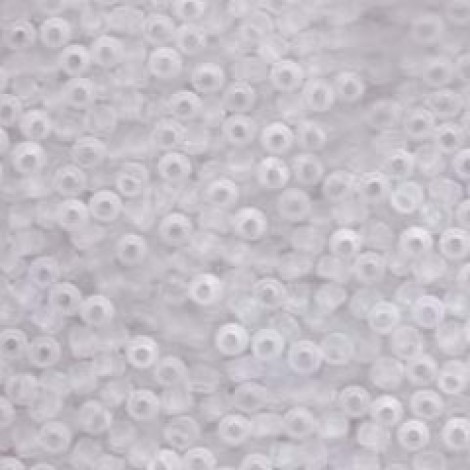 8/0 Miyuki Seed Beads - Matte Crystal 