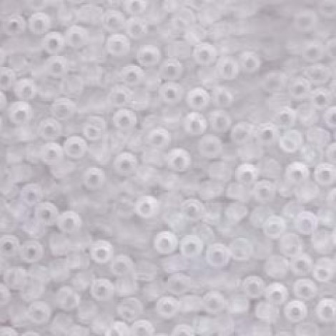8/0 Miyuki Seed Beads - Matte Crystal  - 10gm