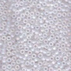 8/0 Miyuki Seed Beads - Matte Crystal AB - 22gm