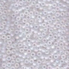 8/0 Miyuki Seed Beads - Matte Crystal AB - 22gm