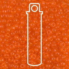 8/0 Miyuki Seed Beads - Transparent Orange - 22gm