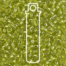 8/0 Miyuki Seed Beads - Silver Lined Chartreuse - 22gm